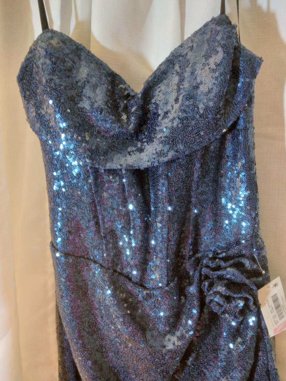 B. Darlin Navy Sequin Cocktail Dress - Picture 3 of 5
